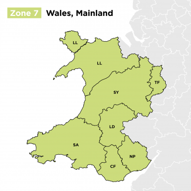 Wales Sectional Tanks Assembly Zones